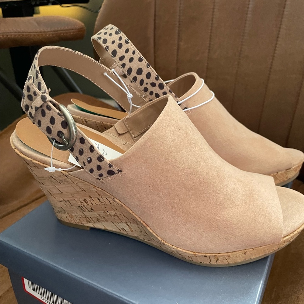 Open toe wedges